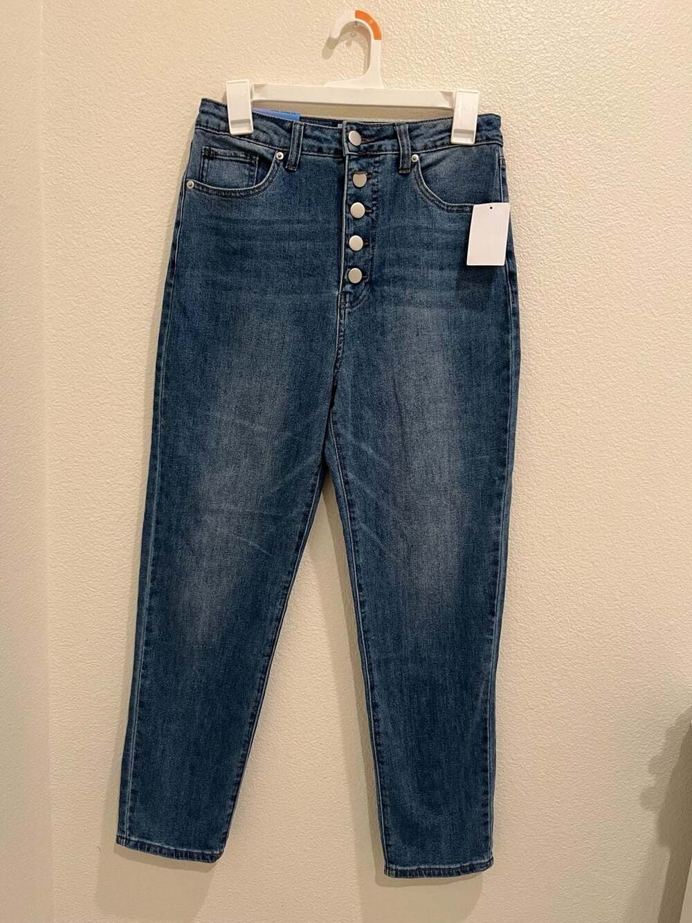 Abound High Rise Button Fly Mom Jeans